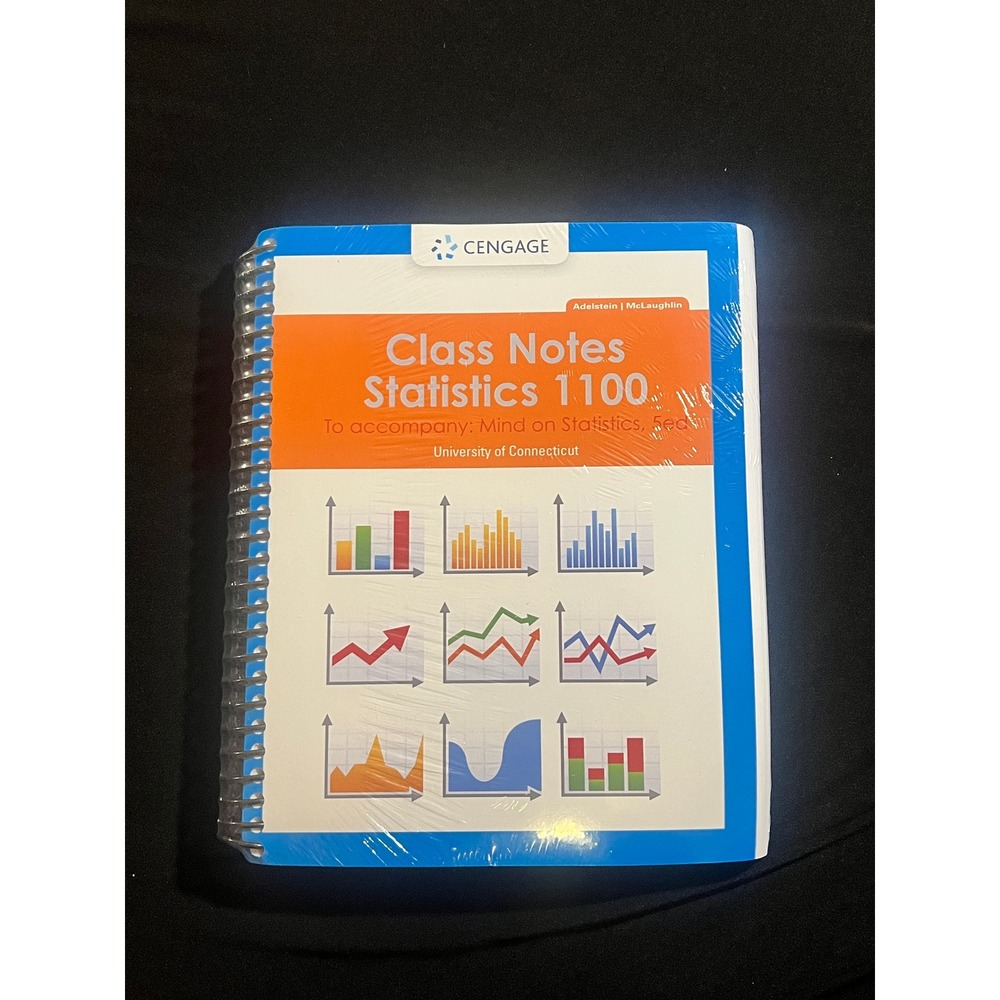 Cengage Class Notes Statistics 1100 UConn WebAssign Adelstein - BRAND NEW